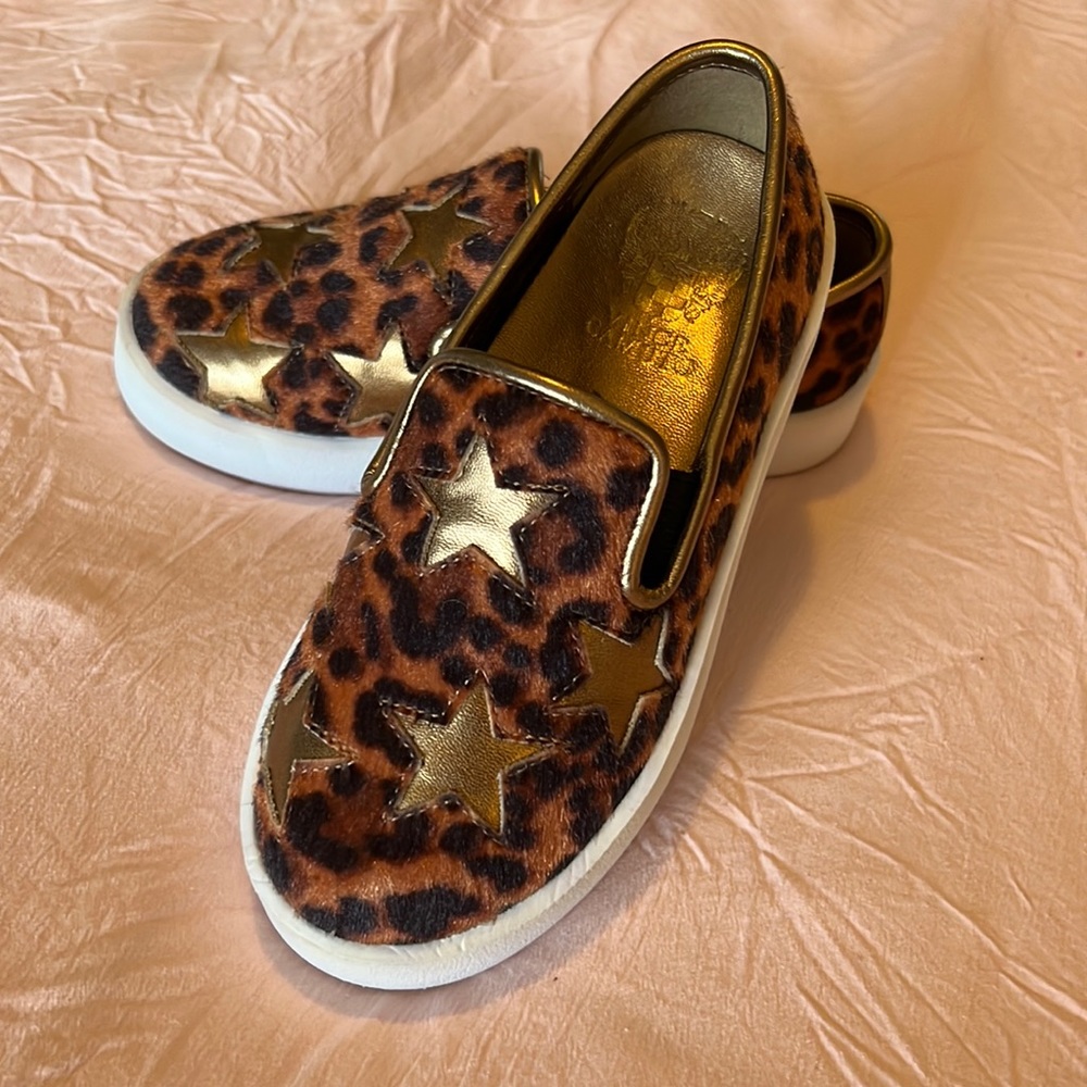 Leopard Print with Gold Stars Slip on